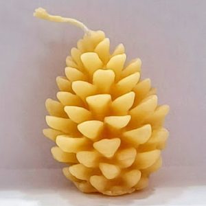Pinecone Beeswax Candle